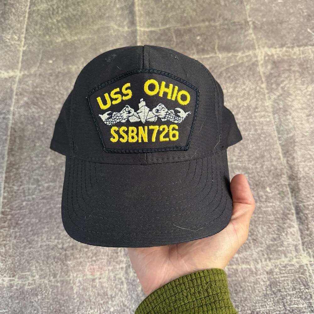 Men's Vintage 80's North Star USS Ohio SSGN-726 US Navy Submarines Snapback Hat